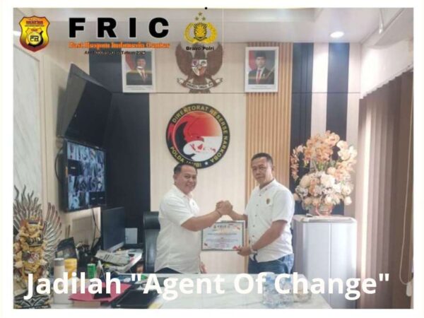 FRIC Provinsi Jambi Apresiasi Dirresnarkoba Polda Jambi Atas Kinerja Terbaik Ungkap Tindak Pidana Narkotika Jenis Sabu 20 Kg dan Program " Agent Of Change"