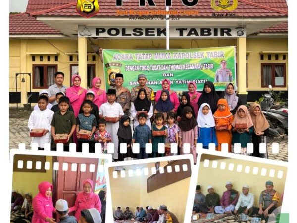 Kapolsek Tabir Pererat Silaturahmi dengan Tokoh Masyarakat dan Santuni Anak Yatim Piatu