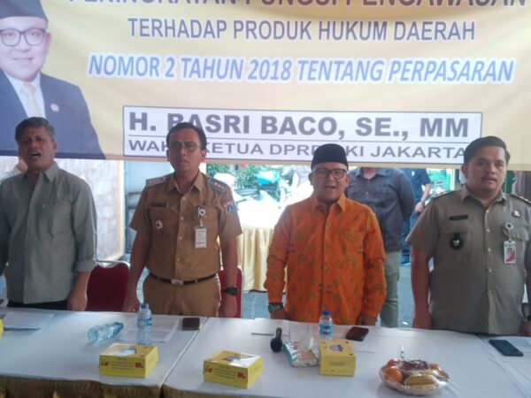 Wakil KeTua DPRD DKI Jakarta Basri Baco Serap Aspirasi Warga Rawasari, Sosialisasikan Perda Pasar Jaya dan Tegaskan Komitmen Pengawasan DPRD