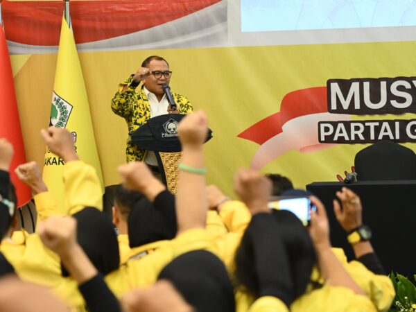 Seketaris Golkar DPD I  Provinsi DKI Jakarta,Juga Wakil Ketua DPRD DKI Jakarta.Bapak Basri Baco Menutup Acara Musda Degan Penuh Semangat,Mari KIta Menangkan Suara GOLKAR DKI Jakarta 2025 2030